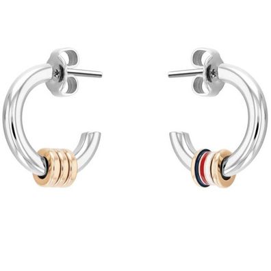 Elegant round earrings made of steel 2780505