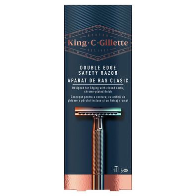 King shaver (Double Edge Safety Razor) + razors 5 pcs