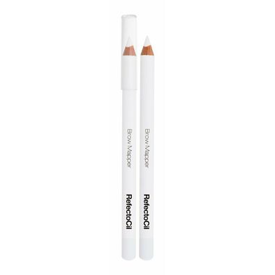 White eyebrow styling pencil