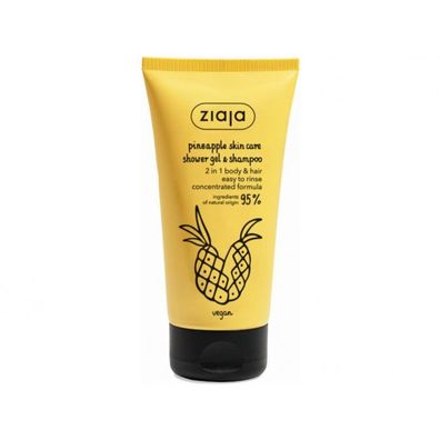 ziaja Pineapple Haut Care Duschgel & Shampoo 2in1, 160 ml