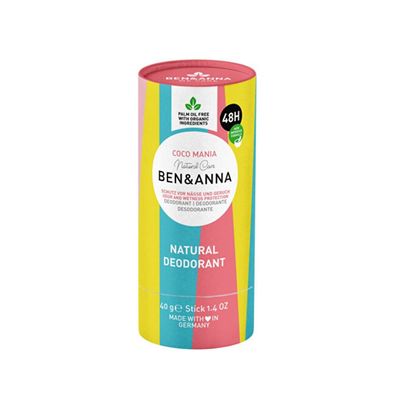 BEN&ANNA Natural Deodorant natürlicher Deodorant-Stick auf Soda-Basis Coco Mania 40g