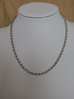 Gedrehte Schlangenkette Edelstahl, 3,8mm, 45cm