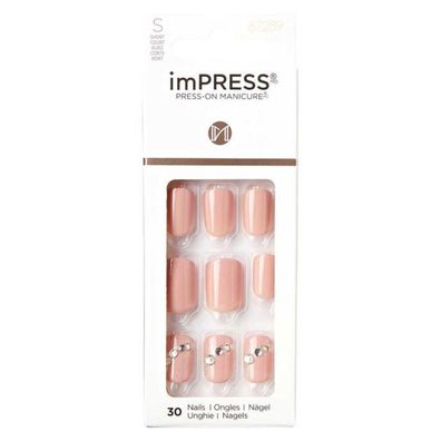 Self-adhesive nails imPRESS Nails Crystal Blossom 30 pcs