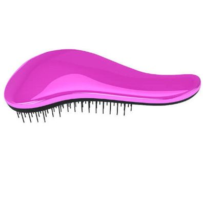 Hair brush with Metalic Pink handle