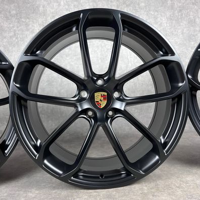 22" Original Porsche Cayenne COUPE E3 9Y TURBO GT FELGEN Sommerräder BLACK