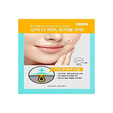 Pflege von Fettiger Haut Holika Holika Ac Mild Yellow Spot Pflaster 15 Stücke