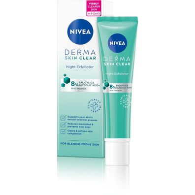 Night exfoliating Haut peeling Derma Haut Clear (Night Exfoliator) 40ml