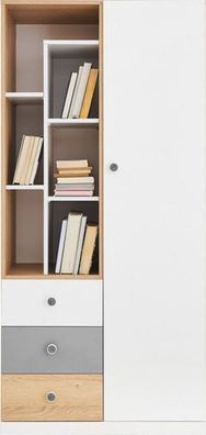 Regalschrank PIXEL PX7 Bücherregal 80x170x40 cm Regal Hochschrank