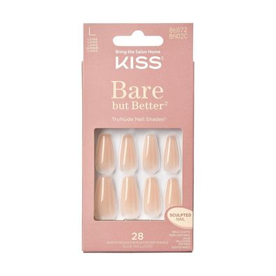 Klebenägel Bare but Better Nails - Hautfarbe Drama 28 Stück