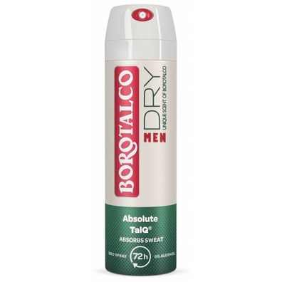Borotalco Borotalco MEN Deo Spray Dry Unique Scent of Borotalco, 150 ml