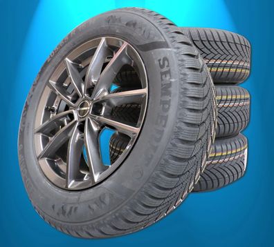 Winterräder Satz Ford Puma ab 2020 Semperit 205 65 16 Alu Borbet W mistral RDKS