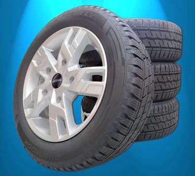 Winterräder Satz Ford Transit Tourneo Custom Hankook 215 60 17 Alu Ronal RDKS si