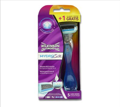 Wilkinson Sword Hydro Silk, Rasiermesser für Frauen und + 2 Klingen in OVP