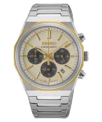 Seiko Chronograph für Herren Quarz Zweifarbig HGK001P1