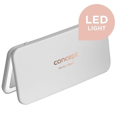 Kosmetischer Taschenspiegel mit LED-Beleuchtung weiß KZ2010