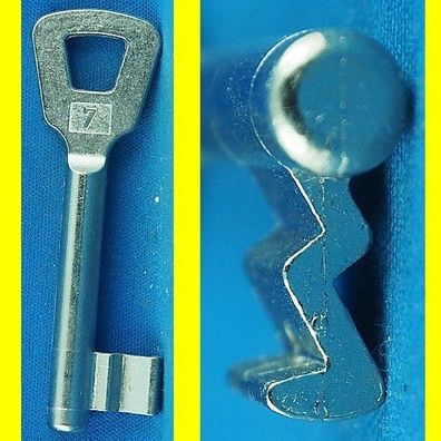 Buntbartschlüssel System NEMEF - Länge 70 mm - Profil 7