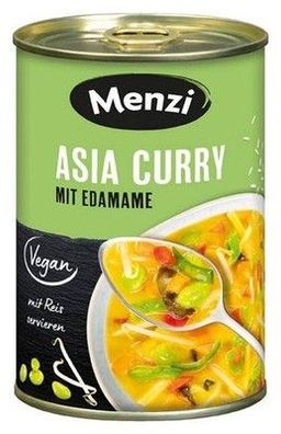 Menzi Asia Curry mit Edamame, 400g, vegan und lactosefrei