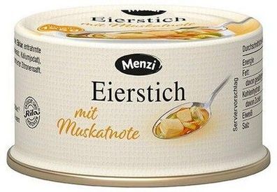 Menzi Eierstich mit Muskatnote 125g Dose - Suppeneinlage - vegetarisch