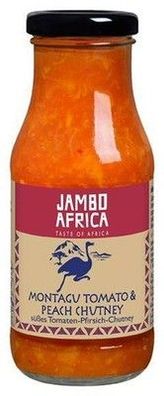 Jambo Africa Montagu Tomato & Peach Chutney 275 g Vegan Glutenfrei