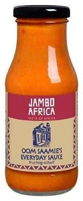 Jambo Africa Oom Saamies´s Everyday Sauce 240 ml Flasche Vegan Glutenfrei
