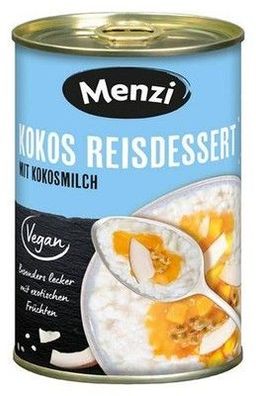 Menzi Kokos Reisdessert 400 g Dose Vegan Glutenfrei