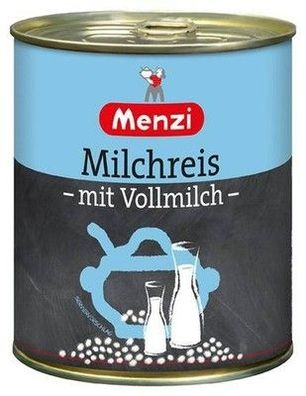 Menzi Milchreis 800 g Dose Vegetarisch Zuckerreduziert
