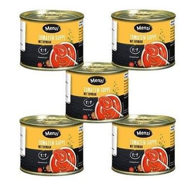 Menzi Tomaten Suppe mit Thymian 1000 ml Dose Glutenfrei Frei von Ei
