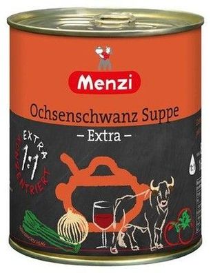 Menzi Ochsenschwanz Suppe -Extra- 800 ml Dose Lactosefrei Frei von Ei