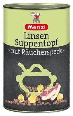 Menzi Linsen Suppentopf 4200 g Dose Proteinquelle Ohne geschmacksverstärkende