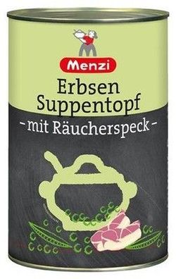 Menzi Erbsen Suppentopf 4200 g Dose Lactosefrei Frei von Ei