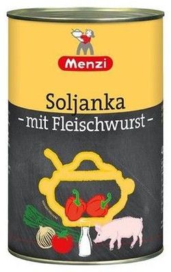 Menzi Soljanka mit Fleischwurst & Gurke 4200 g Dose Glutenfrei Palmölfrei