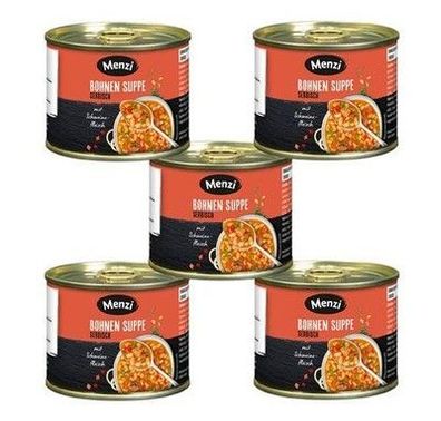 Menzi Bohnen Suppe serbisch 1000 ml Dose Proteinreich Ohne Farbstoffe