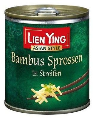 Bambus Sprossen in Streifen
