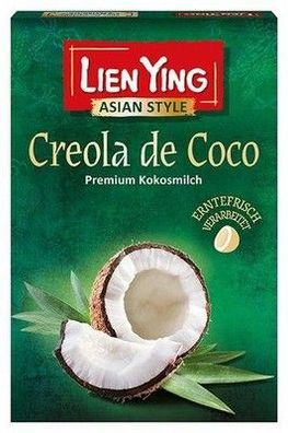 Lien Ying Creola de Coco Premium Kokosmilch 400 ml Packung vegan glutenfrei