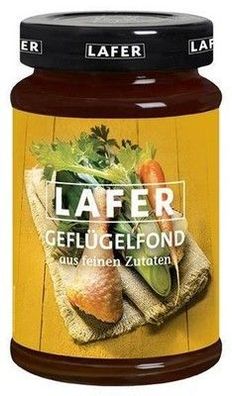 Lafer Geflügelfond aus feinen Zutaten im 400ml Glas