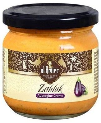 Al Amier Zahluk Aubergine Creme 175 g Glas Vegetarisch Glutenfrei