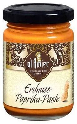 Al Amier Erdnuss-Paprika-Paste 140 g Glas Vegan Laktosefrei