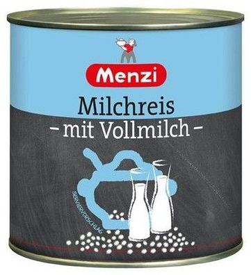 Menzi Milchreis 2500 g Dose Vegetarisch Zuckerreduziert