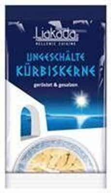 Liakada Kürbiskerne geröstet & gesalzen ungeschält, 100g, zum Knabbern, Topping