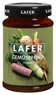 Lafer Gemüsefond, 400ml Glas, vegan, Reich an Gemüse und aromatischen Gewürzen