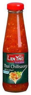 Lien Ying Thai Chilisauce süß & scharf, zuckerreduziert, 200ml Flasche