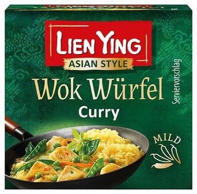 Lien Ying Wok Würfel Curry, 40g - für schnelle Wok Gerichte