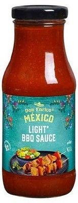 Don Enrico Light* BBQ Sauce, 240ml im Glas, vegan, uckerreduziert, um Grillen