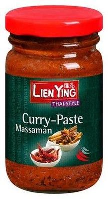 Lien Ying Curry-Paste Massaman, 125g Glas - vegan und glutenfrei