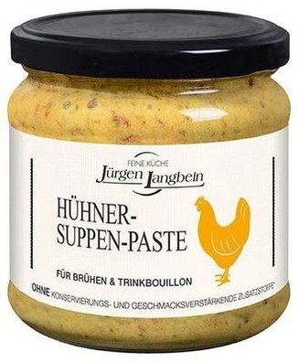 Jürgen Langbein Hühner-Suppen-Paste 400g Glas, gluten- und lactosefrei