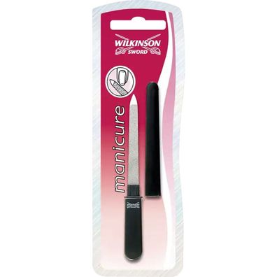 Feile aus verchromtem Edelstahl mit Etui ( anicure Pocket Sapphire Nail File)