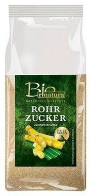 Rinatura Rohrzucker Bio 500 g Packung Vegan Laktosefrei