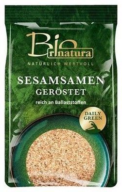 Rinatura Sesamsamen geröstet Bio 250 g Packung Vegan Ballaststoffreich