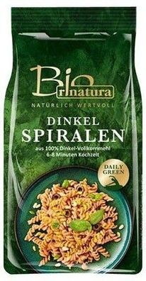 Rinatura Dinkel Spiralen Bio 250 g Packung Ballaststoffreich