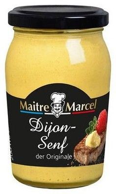Maitre Marcel Dijon-Senf 200 ml Glas Vegan Aromatisch scharf